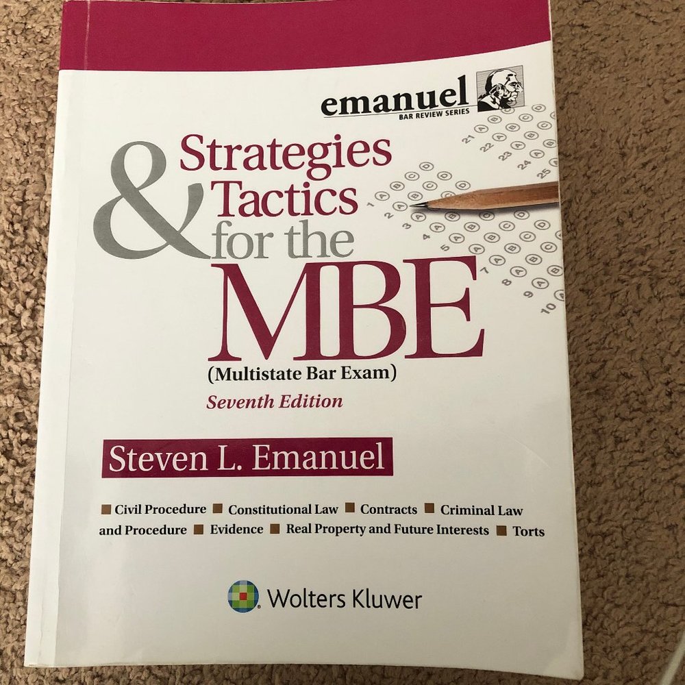 Emanuel Strategies & Tactics for the MBE, 7th Ed